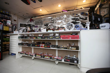 Motorcycle Parts Retail Display & Counter Solutions