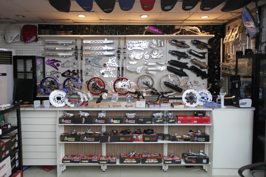 Motorcycle Parts Retail Display & Counter Solutions