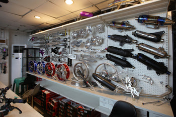 Motorcycle Parts Retail Display & Counter Solutions
